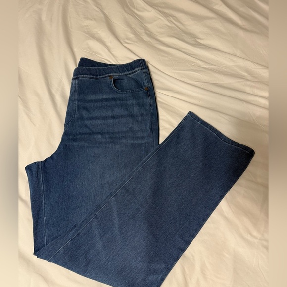 Lands' End Deep Blue Denim Pants - Picture 1 of 10